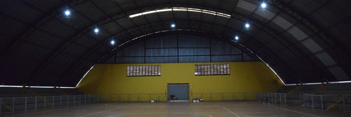 Imagem destaque notícia GINÁSIO MUNICIPAL COM NOVA ILUMINAÇÃO
