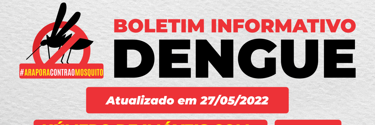 Imagem destaque notícia  BOLETIM INFORMATIVO DA DENGUE - 27/05/2022