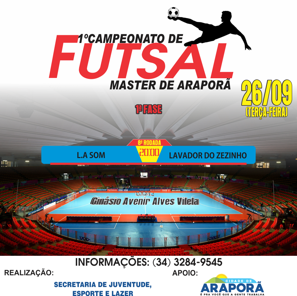 Imagem destaque notícia Encerra hoje 1ª fase do Campeonato Master de Futsal