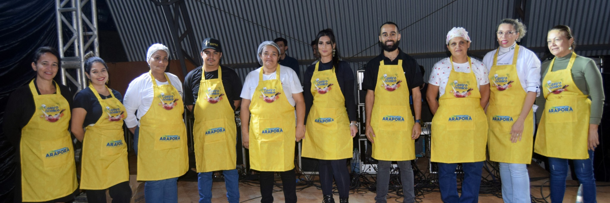Imagem destaque notícia ENCONTRO GASTRONÔMICO COLOCA ARAPORÃ NO CIRCUITO CULINÁRIO DA REGIÃO E MOSTRA A FORÇA DO EMPREENDEDORISMO LOCAL