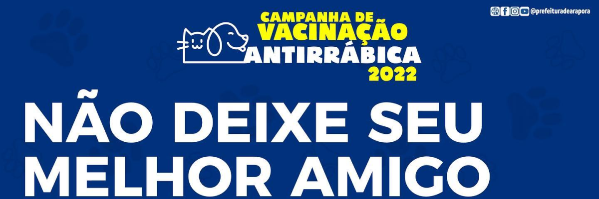 Imagem destaque notícia ATEN&Ccedil;&Atilde;O PARA O CALEND&Aacute;RIO DE VACINA&Ccedil;&Atilde;O CONTRA A RAIVA