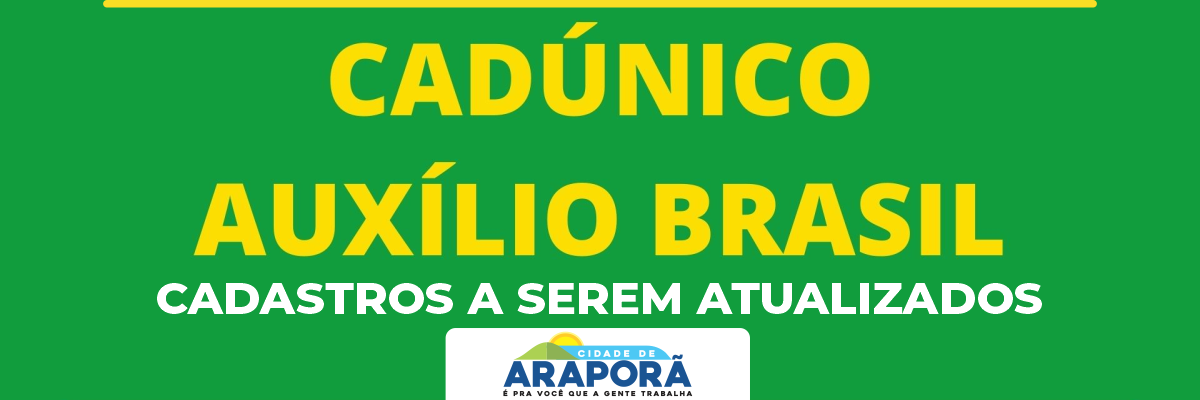 Imagem destaque notícia CADASTROS A SEREM ATUALIZADOS - 14/09/2022