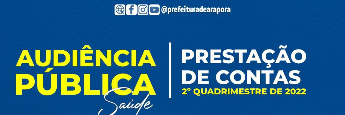 Imagem destaque notícia SA&Uacute;DE REALIZA PRESTA&Ccedil;&Atilde;O DE CONTAS DO 2&ordm; QUADRIMESTRE