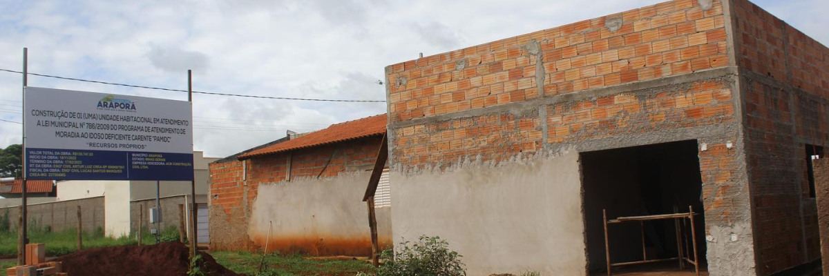 Imagem destaque notícia UNIDADE HABITACIONAL EM CONSTRUÇÃO VAI PRIORIZAR IDOSO E DEFICIENTE