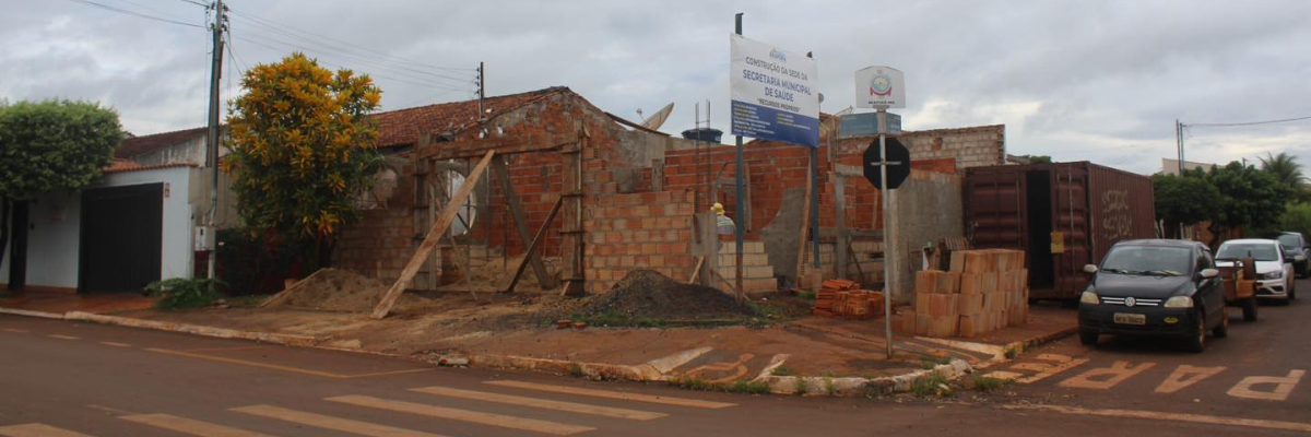 Imagem destaque notícia PR&Eacute;DIO DA SECRETARIA DE SA&Uacute;DE COME&Ccedil;A A TOMAR FORMA