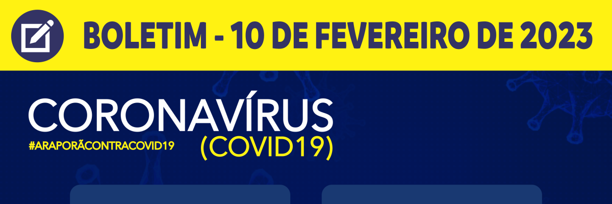 Imagem destaque notícia BOLETIM CORONAVÍRUS - 10/02/2023