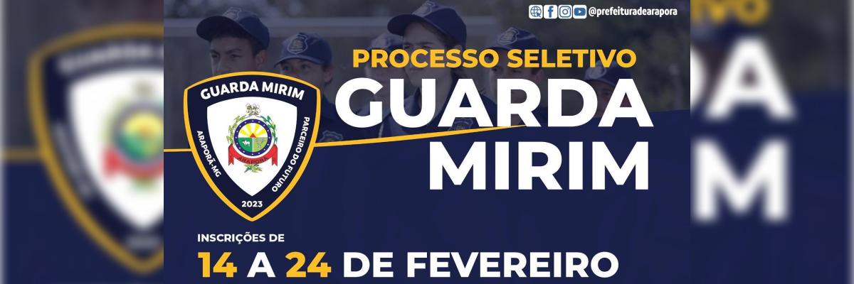 Imagem destaque notícia INSCRIÇÕES PARA O GUARDA-MIRIM TERMINAM AMANHÃ
