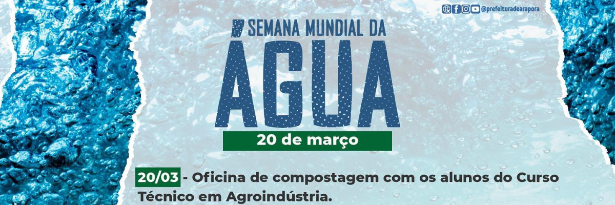 Imagem destaque notícia CELEBRE CONOSCO A SEMANA MUNDIAL DA ÁGUA