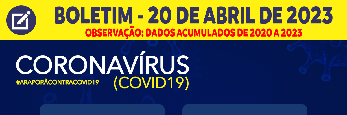 Imagem destaque notícia BOLETIM CORONAVÍRUS - 24/04/2023