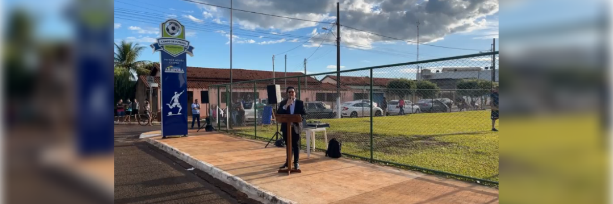 Imagem destaque notícia INAUGURAÇÃO CAMPO DE FUTEBOL - ARAPORÃ 31 ANOS