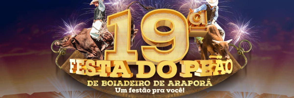 Imagem destaque notícia VOCÊ JÁ GARANTIU SEU INGRESSO PRA 19ª FESTA DO PEÃO DE BOIADEIRO DE ARAPORÃ? AINDA NÃO? ENTÃO CORRE E VEM SE DIVERTIR COM A GENTE E FAZER O BEM!