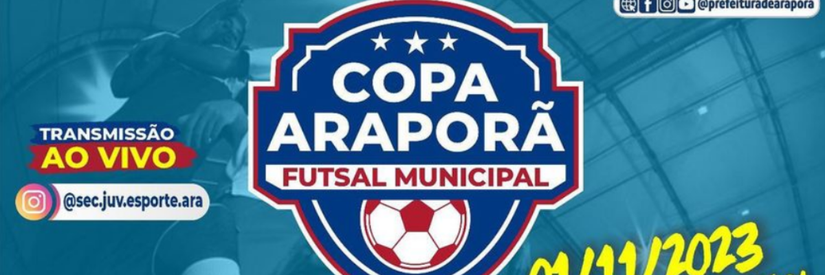 Imagem destaque notícia É HOJE! FINAL DA COPA ARAPORÃ DE FUTSAL!