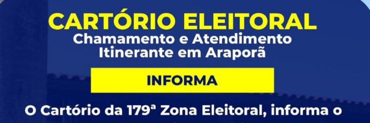 Imagem destaque notícia ATENÇÃO: COMUNICADO CARTÓRIO ELEITORAL