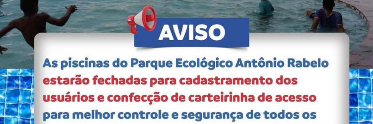 Imagem destaque notícia AVISO PISCINAS PARQUE ECOLÓGICO
