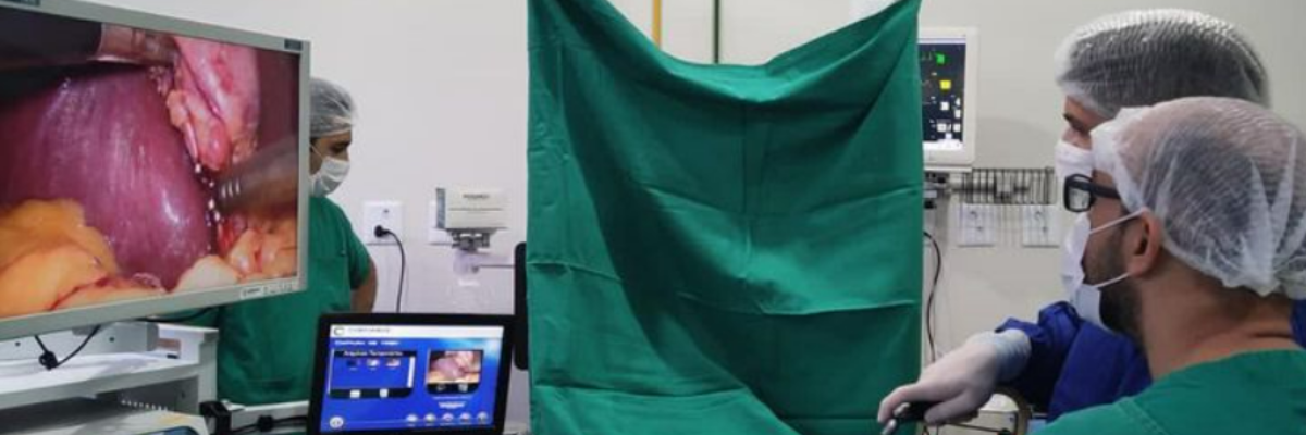Imagem destaque notícia  PRIMEIRA CIRURGIA POR VIDEOLAPAROSCOPIA EM ARAPOR&Atilde;!