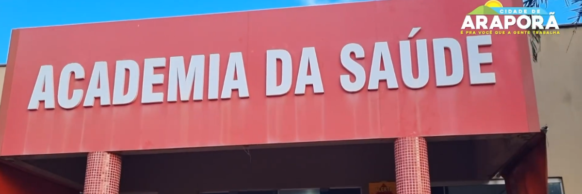 Imagem destaque notícia ACADEMIA DA SAÚDE DE CARA NOVA!