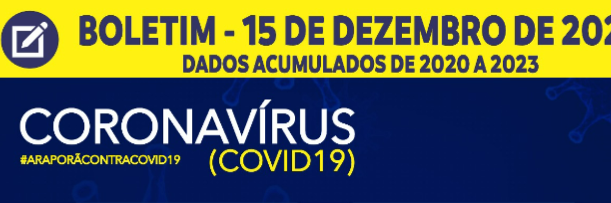 Imagem destaque notícia BOLETIM CORONAV&Iacute;RUS - 15/12/2023