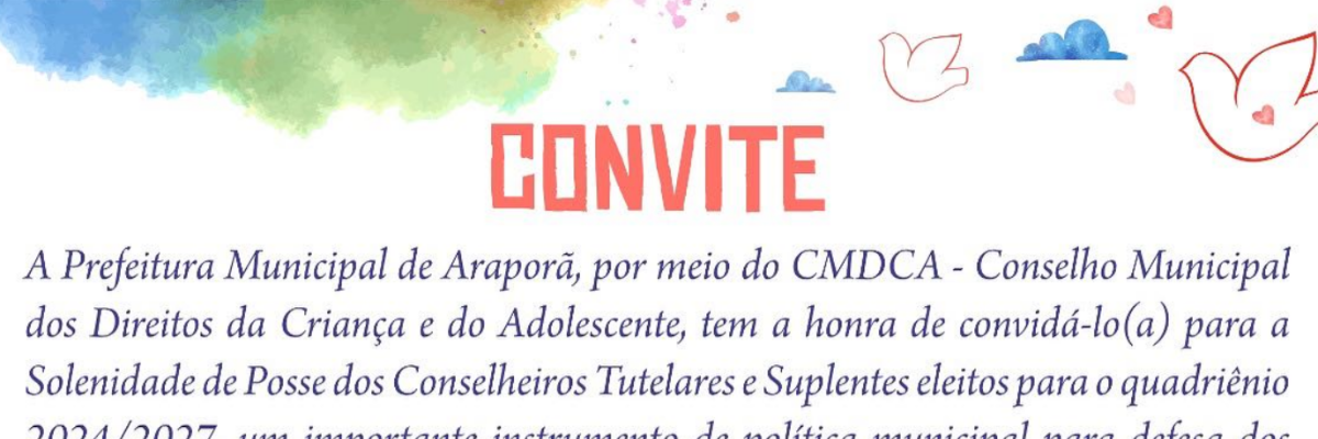 Imagem destaque notícia POSSE DOS NOVOS CONSELHEIROS TUTELARES