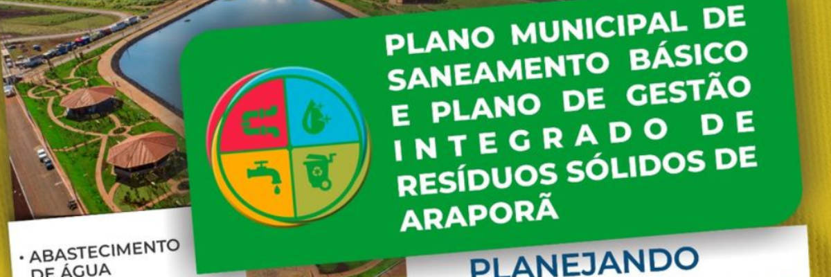 Imagem destaque notícia AUDIÊNCIA PÚBLICA DO PLANO MUNICIPAL DE SANEAMENTO BÁSICO. PARTICIPE!