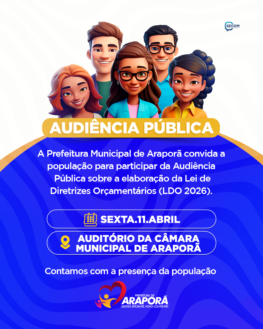 Imagem destaque notícia Município de Araporã - Minas Gerais - Plano Plurianual - PPA 2026/2029 e Lei de Diretrizes Orçamentária - LDO 2026, e Lei Orçamentária Anual - LOA 2026