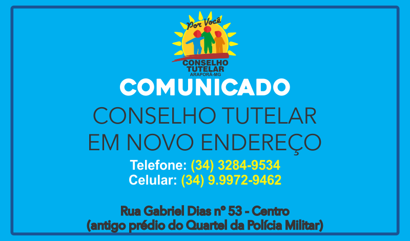Imagem destaque notícia Conselho Tutelar está atendendo em novo endereço