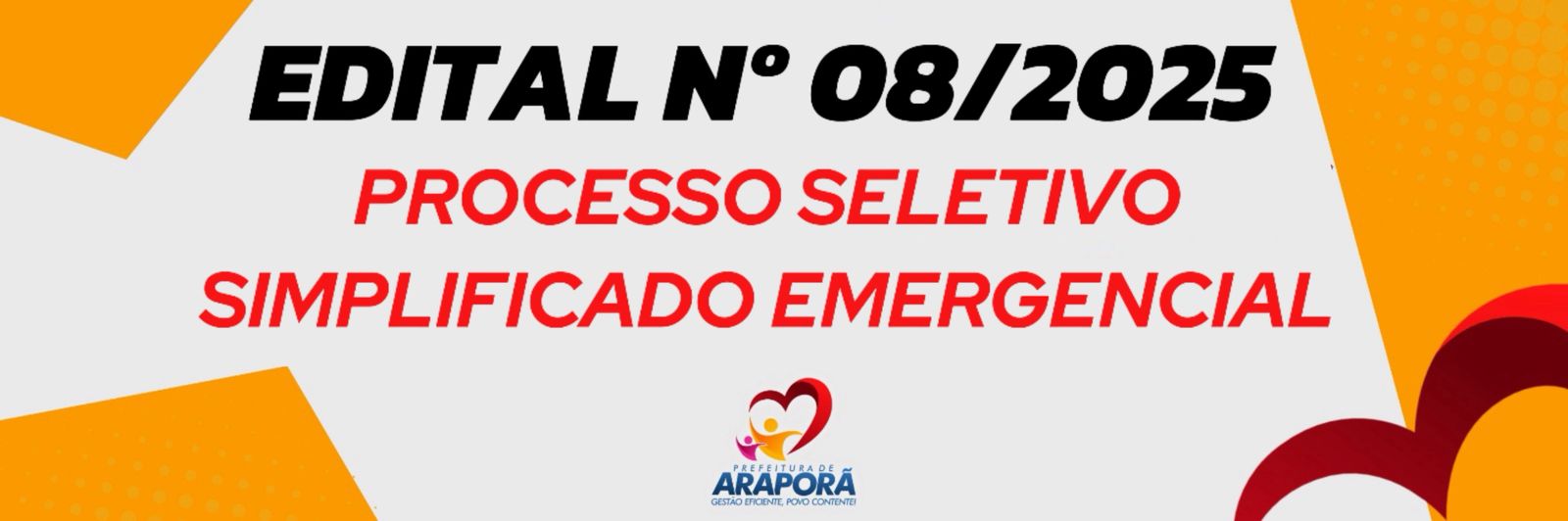 Imagem destaque notícia Edital nº 08/2025 Processo Simplificado Educação