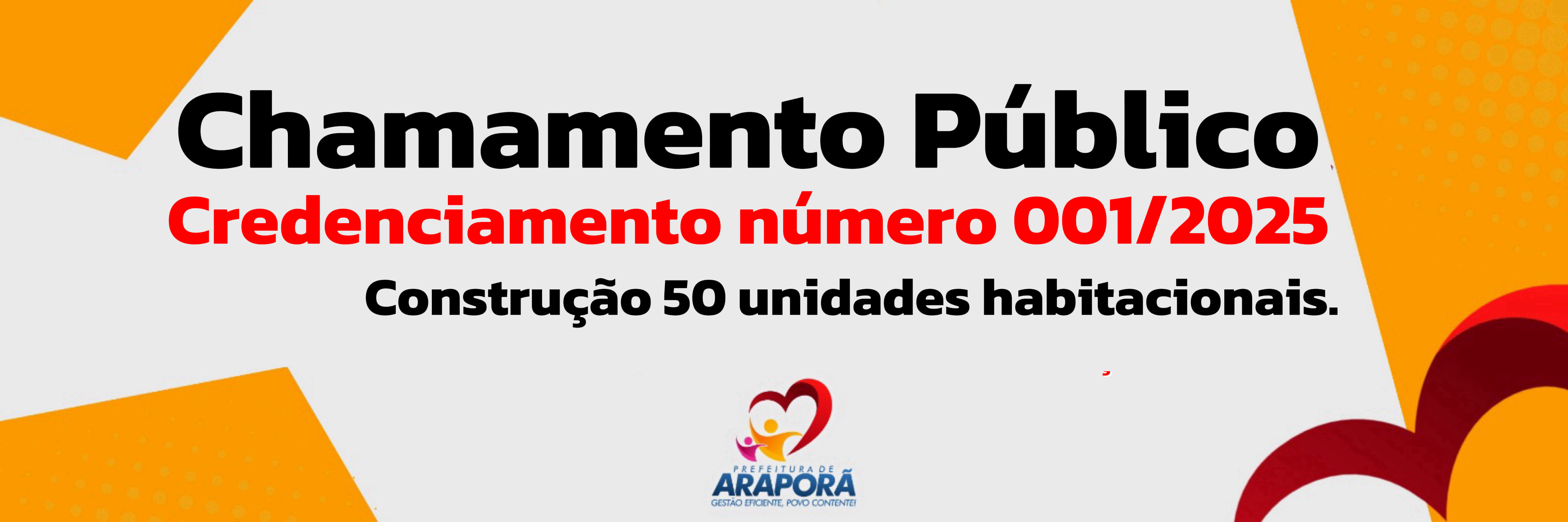 Imagem destaque notícia Empresas interessadas em construir 50 unidades habitacionais de interesse social, em terrenos de propriedade desta municipalidade, através do Programa Minha Casa Minha Vida.