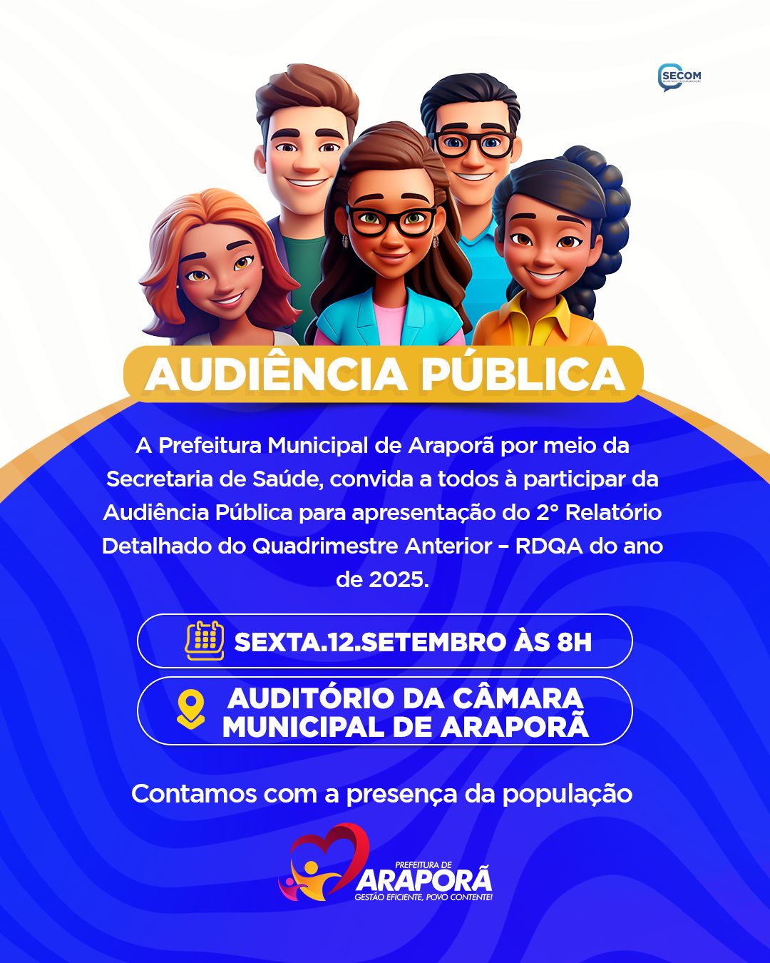 Imagem destaque notícia Audiência Pública – Saúde em Araporã