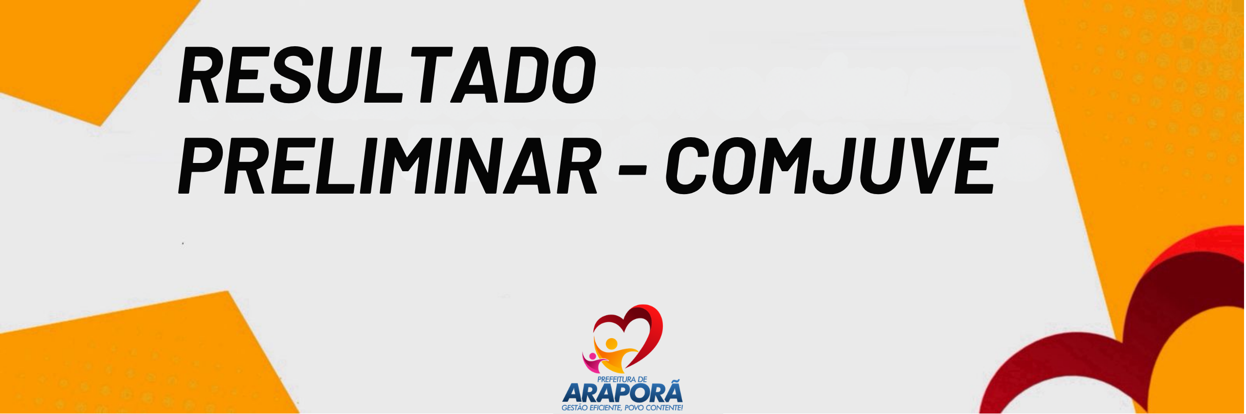 Imagem destaque notícia Resultado preliminar - COMJUVE