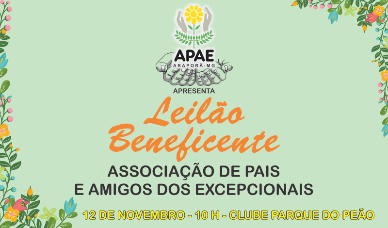 Imagem destaque notícia Leilão da APAE será realizado no dia 12 de novembro