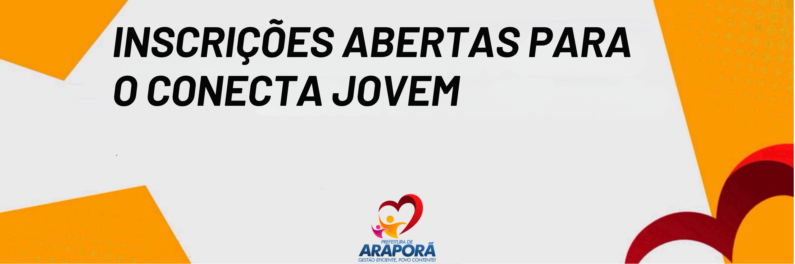 Imagem destaque notícia Inscri&ccedil;&otilde;es abertas para o Conecta Jovem