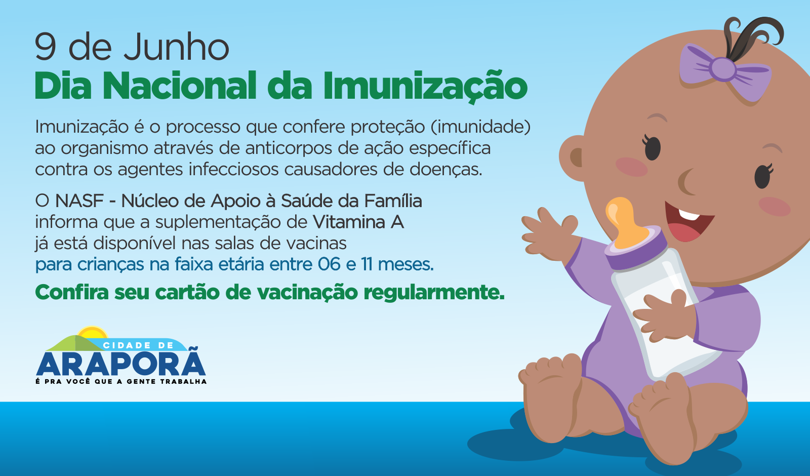 Imagem destaque notícia Saúde comemora hoje Dia Nacional da Imunização