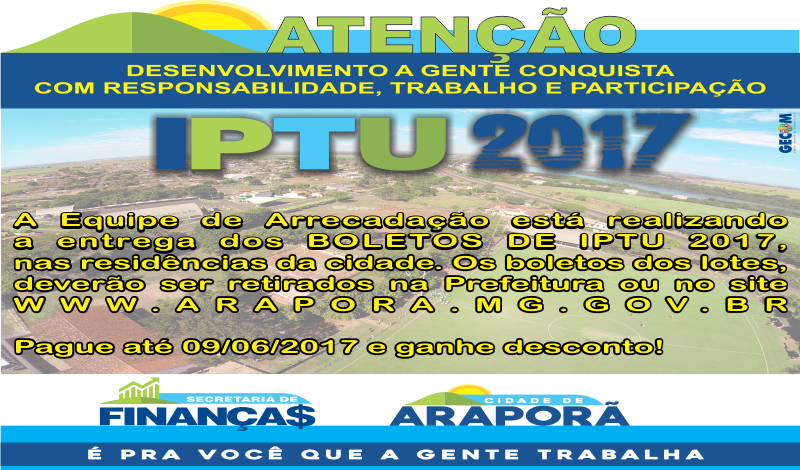 Imagem destaque notícia Termina hoje prazo pagamento do IPTU com desconto