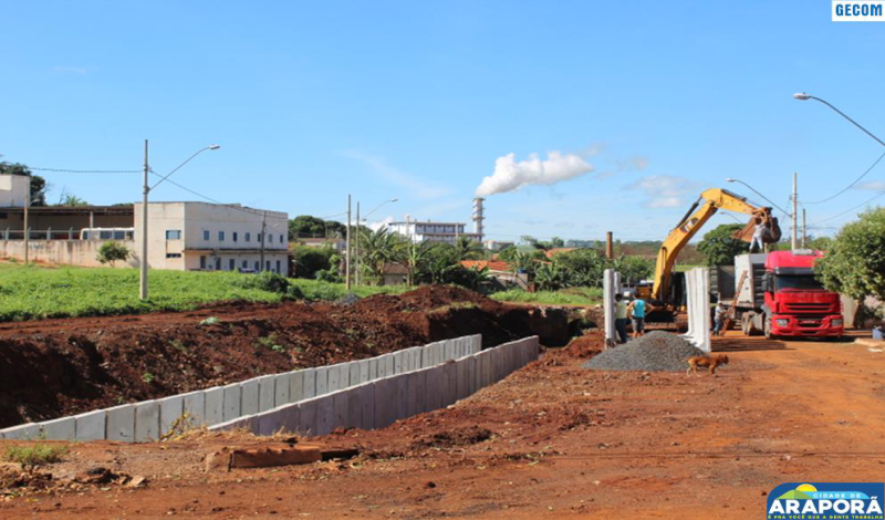Imagem destaque notícia Obra do Córrego Alvorada ganha ritmo