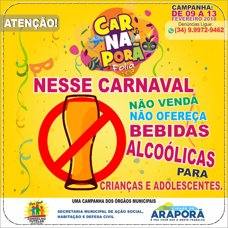 Imagem destaque notícia Conselho Tutelar reforça campanha de proibição de venda de bebida alcoólica para menores