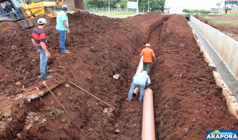 Imagem destaque notícia Prefeitura implanta nova rede de esgoto na Avenida Afonso Pena