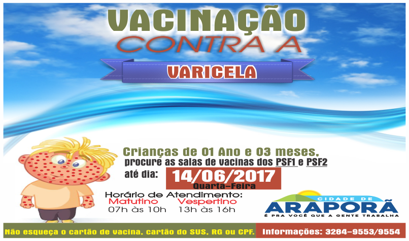 Imagem destaque notícia PSFs disponibilizam vacina contra varicela