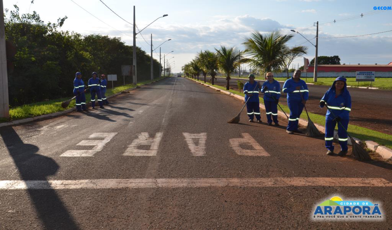 Imagem destaque notícia Araporã é exemplo em limpeza urbana