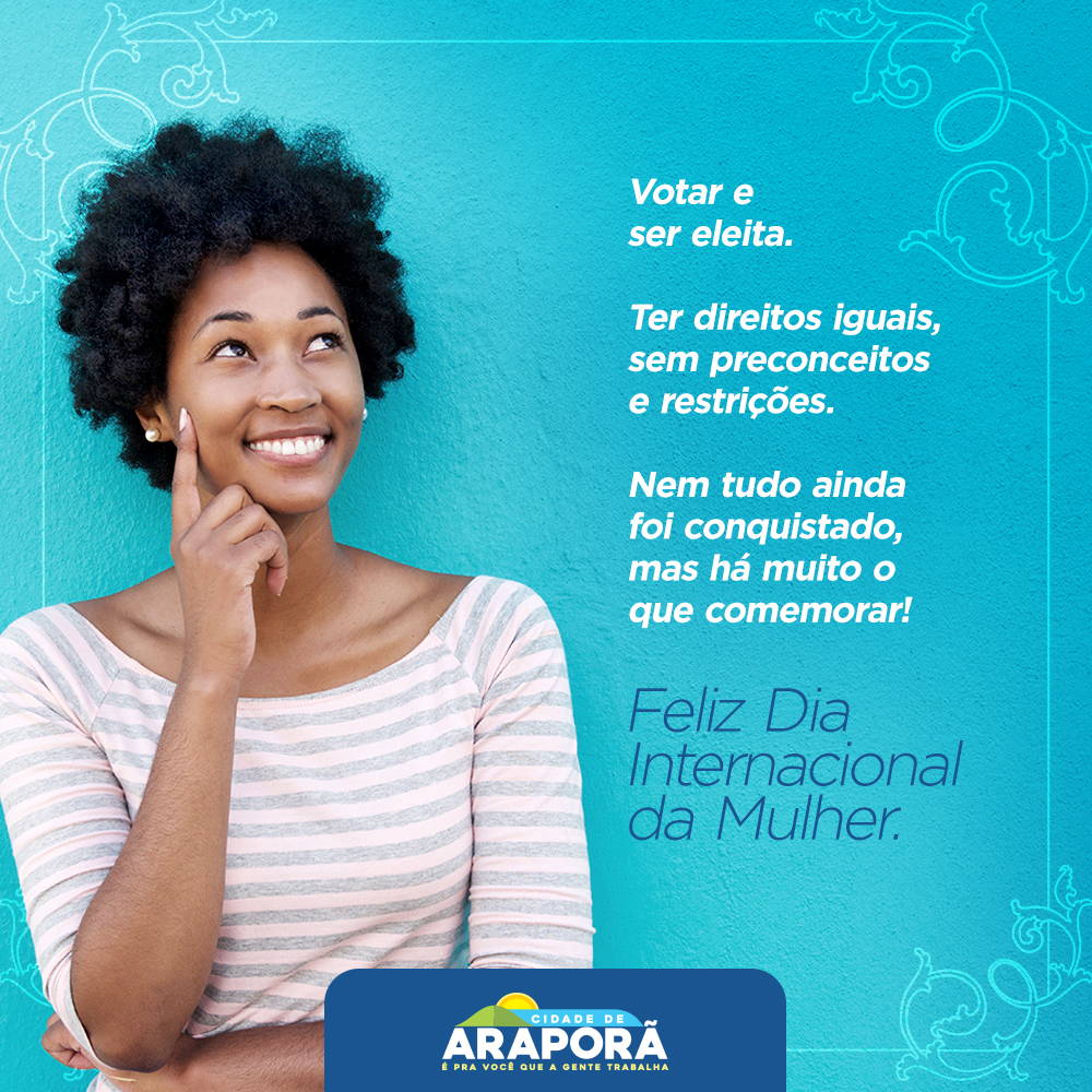 Imagem destaque notícia Prefeitura de Araporã parabeniza mulheres pelo seu dia
