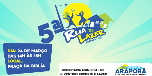 Imagem destaque notícia Prefeitura realiza no sábado a 5ª edição da Rua de Lazer