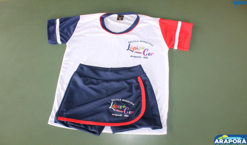 Imagem destaque notícia Prefeitura fará entrega de uniformes para alunos da Escola Lápis de Cor