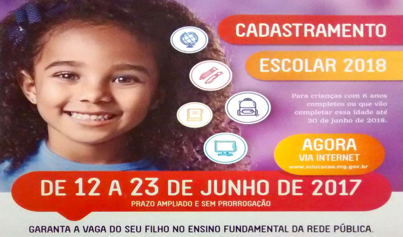Imagem destaque notícia Cadastro Escolar para 2018 termina na próxima sexta