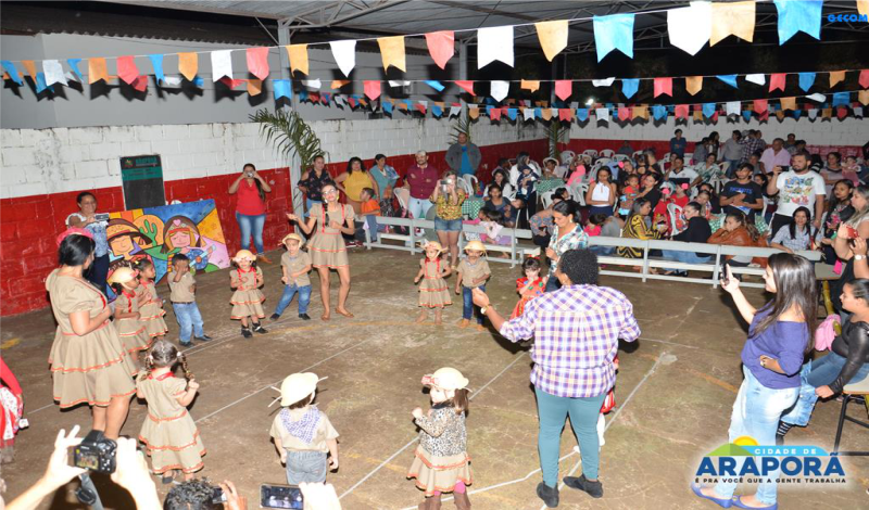 Imagem destaque notícia Com festa junina e a Família na Escola, alunos do CEMEI Antônio Rabelo recebem uniformes