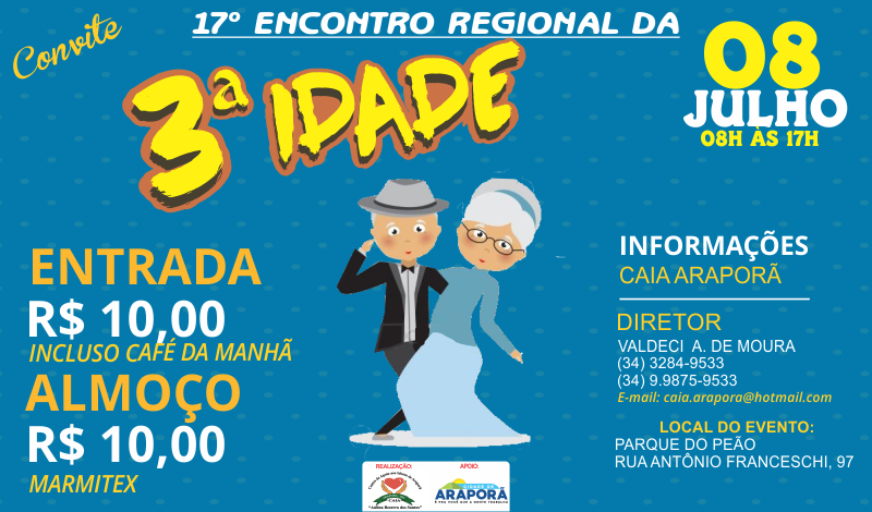 Imagem destaque notícia CAIA realizará 17° Encontro Regional da Terceira Idade